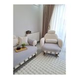 ARVA Home Takım Koltuk Örtüsü %100 Pamuk Püsküllü Çekyat Örtüsü