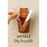 ARVALE 1 Adet Kozmetik Düzenleme Diş Fırçalık Ayı Figürlü