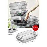 ARVALE 10 Adet Hava Alan Füme Kilit Kapak Erkek Ayakkabı Saklama Kutusu | Modüler Yapı | Ayakkabı Depolama