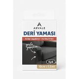 ARVALE 100 x 40 cm Siyah Renk Yırtık Deri Tamir Yaması güçlü Yapışkan - Koltuk Mont Motor Araç İçin Uygun