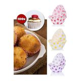Arvale 100'Lü 6.5 Cm Muffin Browni Cupcake Kağıdı Kek Kalıbı Desenli