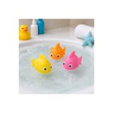 ARVALE 2 Adet Suda Yüzen Ses Çıkaran Renkli Minik Japon Balığı Banyo Oyuncağı Bebek Çocuk Banyo Ve Havuz Oy