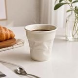 ARVALE Buruşuk Kupa Fincan Seramik El Yapımı Tasarım Mug Kahve Bardağı - 2 Adet