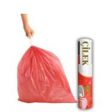 ARVALE Büyük Boy 65X70 Çilek Kokulu Büzgülü Çöp Poşeti 10 Adet (1 PAKET) Çöp Torbası 60 Litre