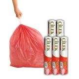 ARVALE Büyük Boy 65X70 Kokulu Büzgülü Çöp Poşeti 5 Paket (50 Adet) Çöp Torbası 60 Litre Çöp Torbası (Çilek)