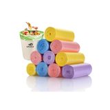 ARVALE Büyük Boy 65X70 Lavanta Kokulu Büzgülü Çöp Poşeti 100 Adet (10 PAKET) Çöp Torbası 60 Litre