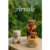 ARVALE Figürlü Mini Sevimli Ayı Şeklinde Silikon Buz Kalıbı - Sunum Kahve Buzluk- Mumluk