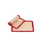 ARVALE Fırınlanabilir Kendinden Yağlı Silikon Pişirme Matı | Yıkanabilir Fırın Matı 30 x 40 cm