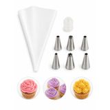 ARVALE Krema Sıkma Torbası Seti 7’li – Pasta, Cupcake ve Kurabiye Süsleme Aparatı