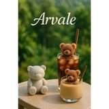 Arvale Mini Sevimli Ayı Şeklinde 3 Adet Silikon 3 Boyutlu Buz Kalıbı - Sunum Kahve Buzluk