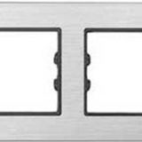 Arvehu Electric Alg206-71 Asfir Alüminyum Gümüş Altılı Çerçeve (Mekanizma Hariç)