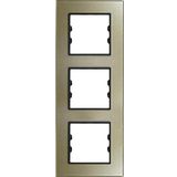 Arvehu Electric Apg313-71 Asfir Pleksiglas Şampanya Dikey Üçlü Çerçeve (Mekanizma Hariç)