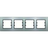 Arvehu Electric Apg404-71 Asfir Pleksiglas Parlak Gümüş Dörtlü Çerçeve (Mekanizma Hariç)