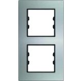 Arvehu Electric Apg412-71 Asfir Pleksiglas Parlak Gümüş Dikey Ikili Çerçeve (Mekanizma Hariç)