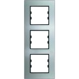Arvehu Electric Apg413-71 Asfir Pleksiglas Parlak Gümüş Dikey Üçlü Çerçeve (Mekanizma Hariç)