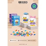 Arvela Bricks Disney Serisi: Donald & Daisy Duck İkili Set - Eğitici Oyuncak Figür - Orijinal - Donald Duck & Daisy Duck Karakterleri - 2'li Set