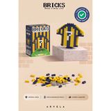 Arvela Bricks Futbol Serisi: Fenerbahçe Sarı-Lacivert Forma Yapım Seti - Eğitici Oyuncak Figür - Orijinal - Sarı Lacivert Taraftar Koleksiyon
