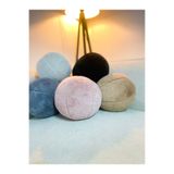 Arvella Home Toscana Peluş Top Yastık Küçük Pudra Top Kirlent Gizli Fermuarlı