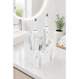 Arvella Studio Çok Bölmeli Banyo Diş Fırçalık Organizer | Banyo Düzenleyici Modern Organizer - LUNA01 Beyaz