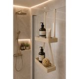 Arvella Studio Duşakabin Askılı Düzenleyici Raf – Delmeden Takılabilir 2 Katlı Banyo Şampuanlık Organizer | Modern ve Şık Tasarım