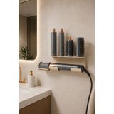 Arvella Studio Duvar Tipi Banyo Düzenleyici Fön Makinası Standı | Saç Kurutma Makinesi Organizer Askılık | Premium Banyo Organizer