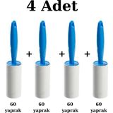 Arven Toys4 Adet 60 Yaprak Kıl Tüy Toplayıcı Rulo - Evcil Hayvan Rulosu Kedi Köpek Tüyü Toplama Rulosu