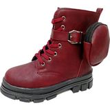 Arvento 0838F Yağlı Deri Çocuk Postal Bot - Bordo