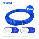 Arvepa Su Arıtma Cihazı 1/4" Premium Mavi Hortum 15 Metre - Quick Bağlantı Seti