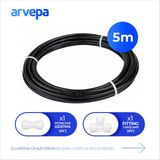 Arvepa Su Arıtma Cihazı 1/4" Premium Siyah Hortum 5 Metre - Quick Bağlantı Seti