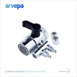 Arvepa Tezgahüstü Su Arıtma Cihazı Metal Musluk Adaptörü - Çift Çıkışlı (1/4" Uyumlu)