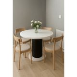 Arvessohome Güneş Model 90 Çaplı 75 cm yükseklikli (36mm KALIN KENARLI) (SANDALYE YOK) Yuvarlak YemekMasası