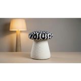 Arvia Home Mantar Puf Siyah-Beyaz - 46 - Siyah - Beyaz