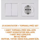 Arvia Komutatör anahtar, Topraklı priz 'liset - 1 Adet