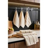 Arvonx 6 Lı Mutfak Havlu Seti %100 Pamuklu 30X45 cm Luna Naturel - Bej - 30 x 45 cm