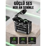 Arvonx Şarj Kulak I Çı Spor Yeni Nesil Bluetooth Kulaklık - Siyah