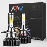 ARW H1 Mini LED Xenon Şimşek Etkili Beyaz Renk Canbuslu 12000 L Güçlü Aydınlatma