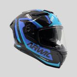 Arwic Carbonyte Full Face Motosiklet Kaskı - AR939 - ECE-R 22.06 - Mavi