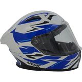 Arwic Fullface Motosiklet Kaskı AR935 Storn Güneş Vizörlü Ece-R 22.06 - Beyaz - Mavi