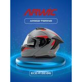 Arwic Kask Çene Açılır AR950 Tor Grg - 2XL - Gri - Kırmızı