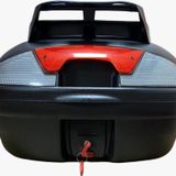 arwic Motosiklet Arka Çanta 46 Litre Siyah Sırt Dayamalı Üst Tabakalı Full Set