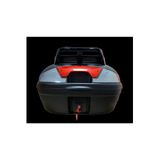 Arwic Motosiklet Arka Canta Topcase 46 Lt Siyah Sirt Dayamali