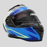 Arwic Pro Model Kapalı (Full Face) Motosiklet Kaskı – AR939 - XL - Mavi