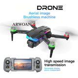 Arwoan Ekranlı Akıllı Mini Drone Hd Kamera, LED Işıklı, Katlanabilir, Uzaktan Kumandalı, Tek Bataryalı - Beyaz - Combo