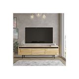 Arya 160CM Tv Ünitesi Tv Sehpası Metal Ayaklı Keçe-Siyah Ary1-Kl - Keçe - Siyah