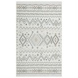 Arya Ar 05 Beige Blue%100 Geri Dönüşümlü Pamuktan Çift Taraflı Yıkanabilir Modern Dekoratif Kilim, Bej, 80 x 300