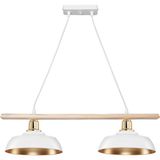 Arya Ikili Avize Beyaz Gold - 2 - Beyaz - Gold