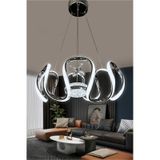 Arya Modern Eliza Top Simli Silikon Sarkıt Led Avize Çok Renkli