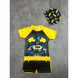 Arya Nisa Kids Erkek Çocuk Batman Karakterli Bone Mayo Takım - 3 - 4 Yaş - Beyaz - Siyah - Altın