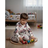 Arya Nisa Kids Erkek Çocuk Beyaz Labubu Karakter Baskılı %100 Pamuk Mevsimlik Pijama Takımı - 00-Beyaz - 4 - 5 Yaş