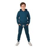 Arya Nisa Kids UNISEX%100 PAMUK KAPŞONLU PETROL MAVİSİ ALT ÜST SPOR IKILI EŞOFMAN TAKIMI Mavi 5-6 Yaş